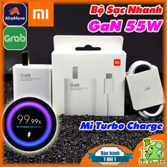 Bộ Sạc Nhanh Xiaomi 55W GaN Mi Turbo Charge FULLBOX ZIN Chính Hãng