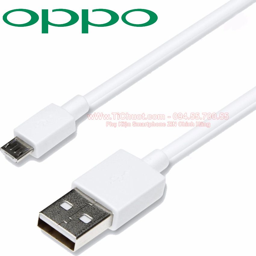 Cáp OPPO MicroUSB dài 1m ZIN Chính Hãng (2A)