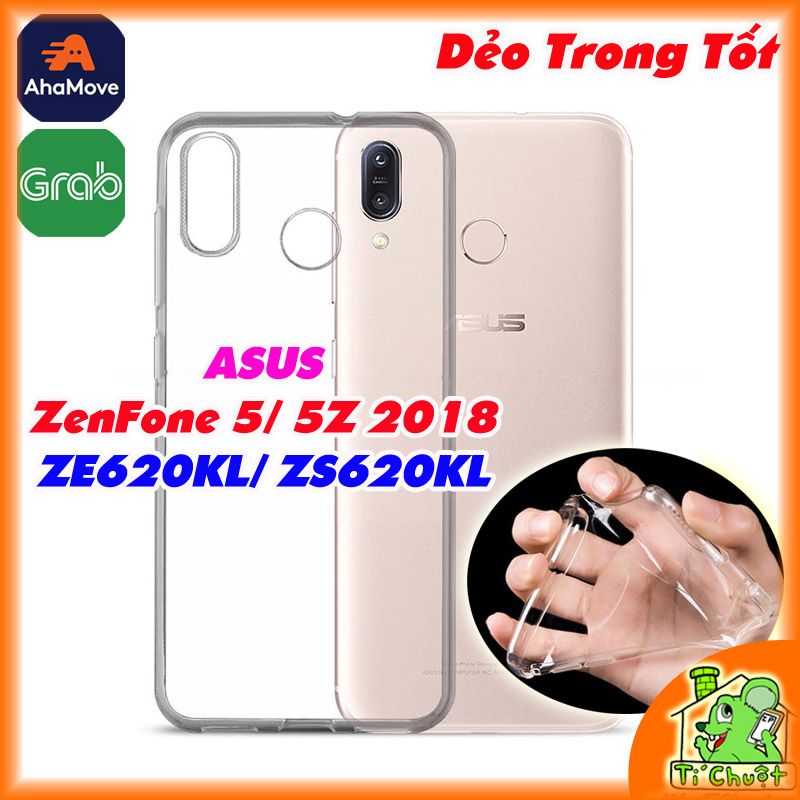 Ốp lưng Asus Zenfone 5 ZE620KL/ 5Z 2018 Silicon Loại Tốt Dẻo trong suốt