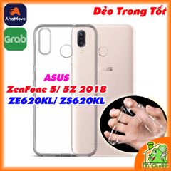 Ốp lưng Asus Zenfone 5 ZE620KL/ 5Z 2018 Silicon Loại Tốt Dẻo trong suốt