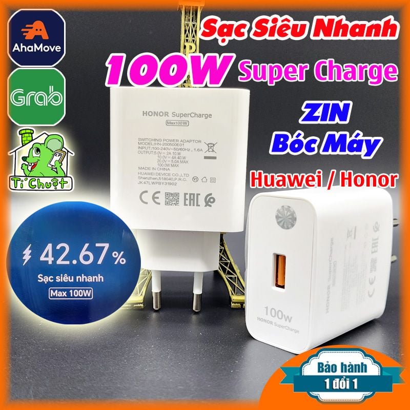 Sạc Siêu Nhanh 100W Huawei Honor SuperCharge ZIN Chính Hãng