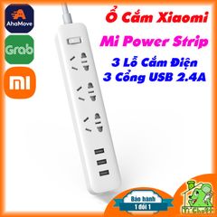 Ổ cắm điện Xiaomi Power Strip 3 cổng USB ZIN Chính Hãng