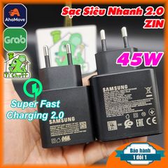 Sạc Siêu Nhanh 2.0 Samsung 45W TA845 T4511 ZIN Chính Hãng chuẩn PD, QC3.0...