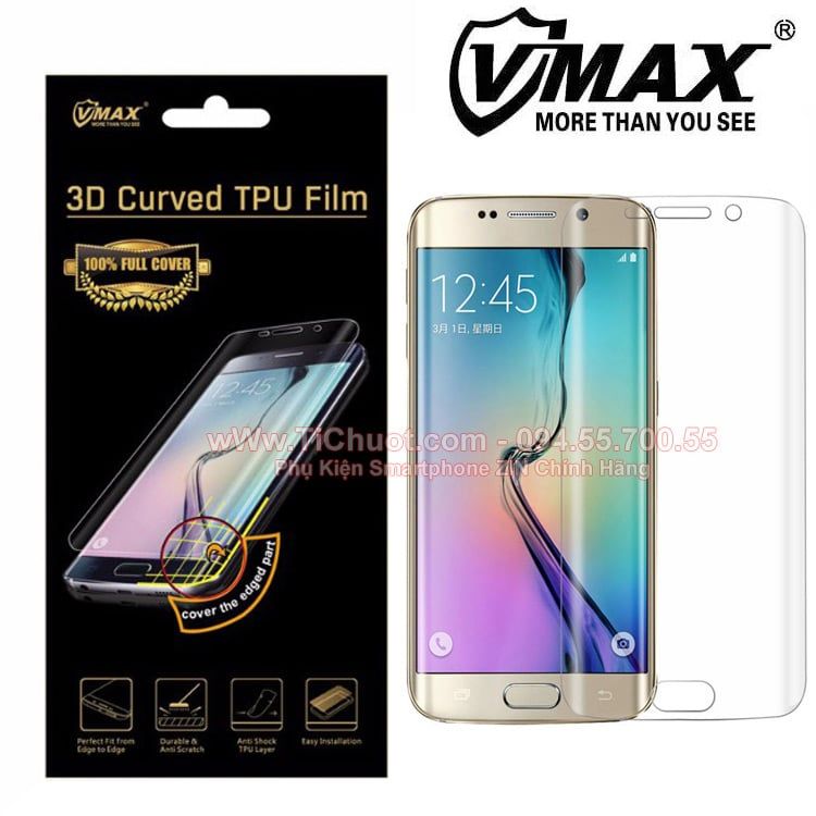 Dán dẻo TPU Samsung S6 Edge VMax Full màn hình