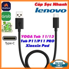 Cáp LENOVO USB Type-C Sạc Nhanh Tab P11-Xiaoxin Pad dài 1m ZIN Chính Hãng