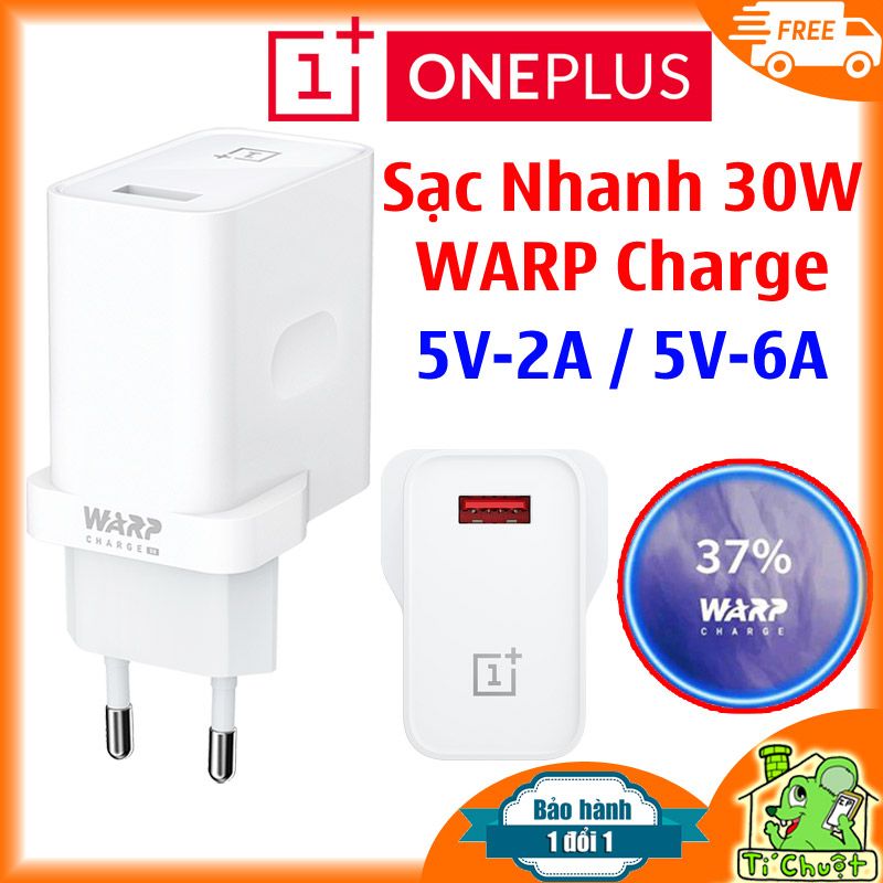 Củ Sạc Nhanh Warp Charge 30W OnePlus 7/ 7T Pro/ 8 Pro ZIN Chính Hãng