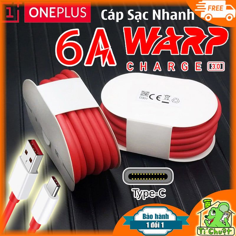 Cáp OnePlus Sạc Nhanh Warp Charge 30W 7/ 7T Pro/ 8 Pro ZIN Chính Hãng