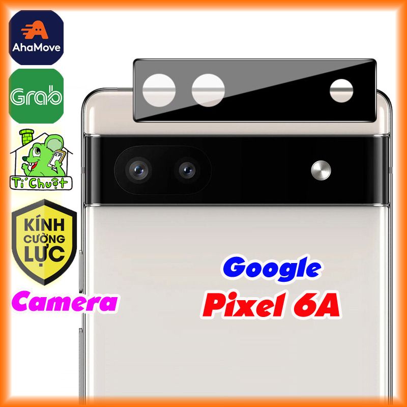 Kính CL Camera 3D Google Pixel 6A Cường Lực Nền Đen Chống Lóa