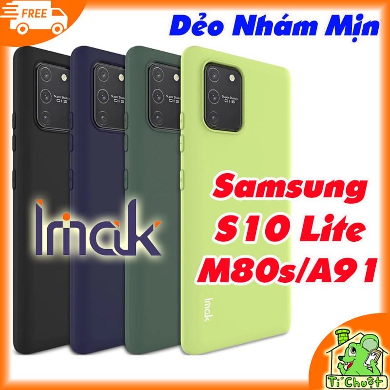 Ốp lưng Samsung S10 Lite A91 M80s iMak Dẻo Màu Nhám