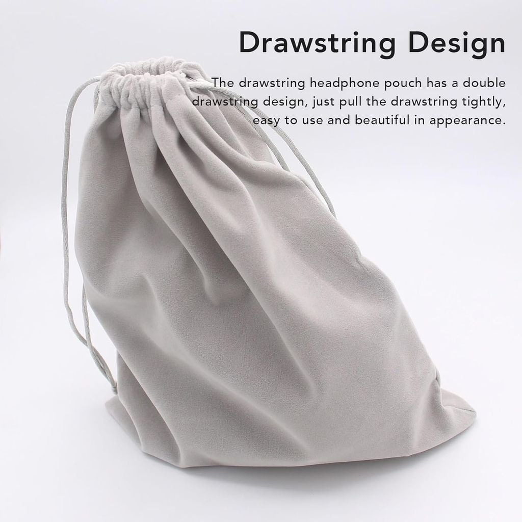 Túi Dây Rút Vải Nhung Cloth Size Lớn Đựng Tai Nghe Phụ Kiện – Shop Tí Chuột