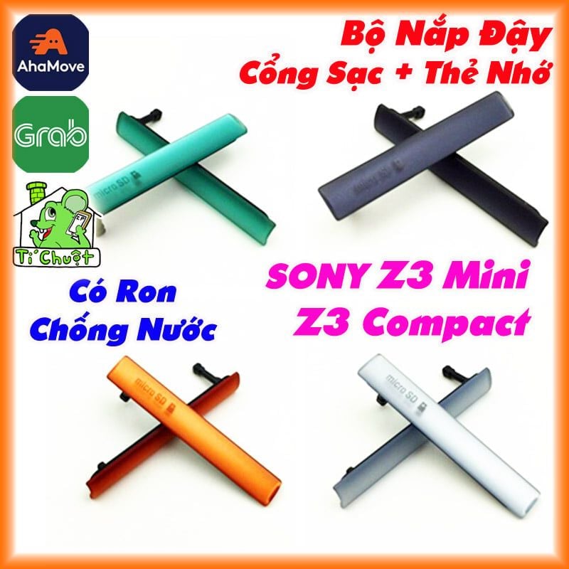 Nắp Đậy Cổng Sạc SONY Z3 Compact/ Z3c/ Z3 Mini ZIN Chống Nước