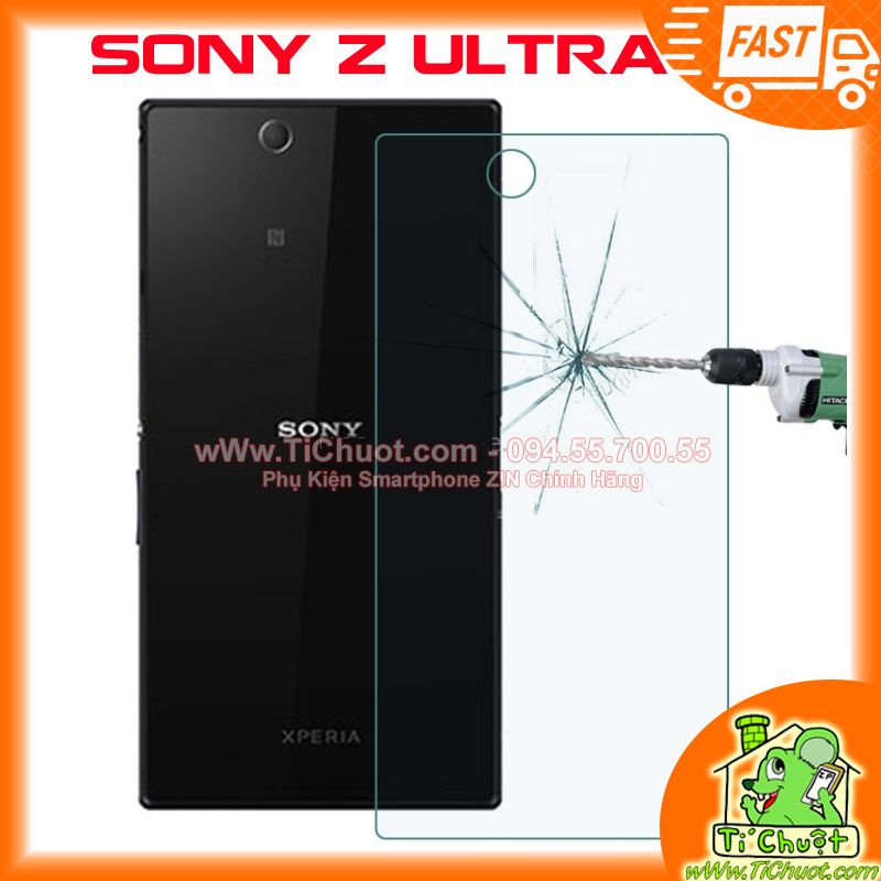 Kính CL SONY Z Ultra XL39H MẶT SAU 9H-0.26mm