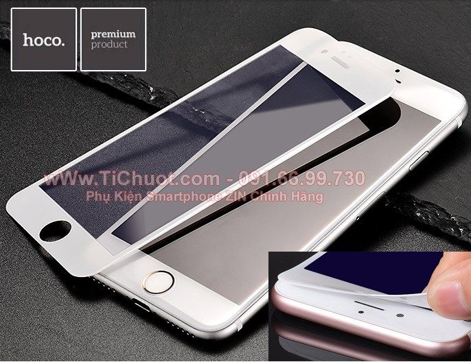 Kính CL iPhone 7/ 8/ SE 2/ SE 3 HOCO FULL Màn Viền Dẻo 0.15mm