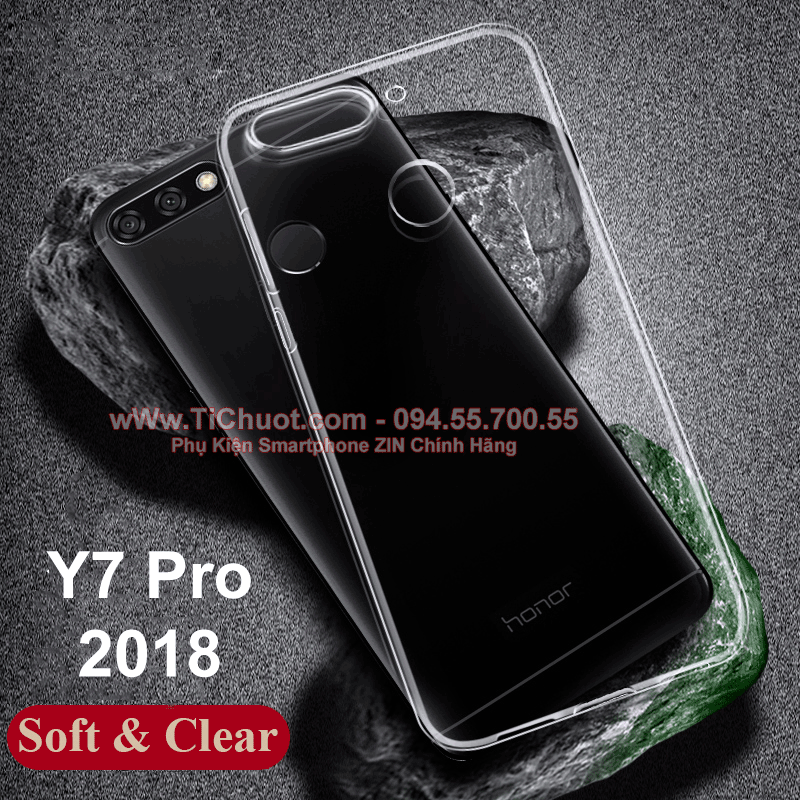 Ốp lưng Huawei Y7 Prime 2018 Dada Case Dẻo trong suốt