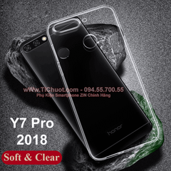 Ốp lưng Huawei Y7 Prime 2018 Dada Case Dẻo trong suốt