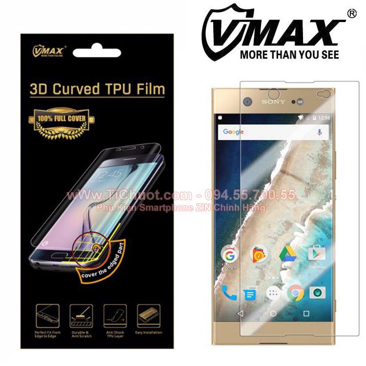 Dán TPU Sony XA1 Ultra VMax Cường Lực Dẻo Trong Suốt Mặt Trước