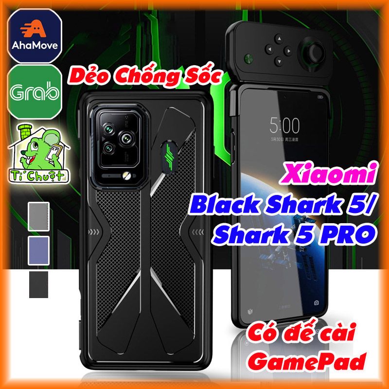 Ốp Lưng XIAOMI Black Shark 5/ 5 PRO Vân CARO Chống Sốc Có Đế Cài GamePad