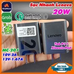 Sạc Nhanh Lenovo MC-201 20W MTB Tab P11, Xiaoxin Pad ZIN Chính Hãng