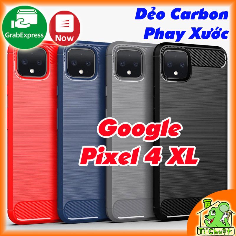 Ốp Lưng Google Pixel 4 XL Dẻo Carbon Phay Xước Chống Sốc