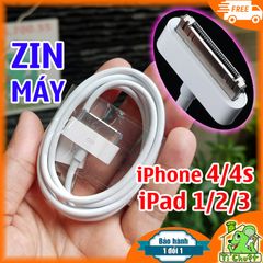 Cáp iPhone 4/ 4S, iPad 1/ 2/ 3 30 pin ZIN Máy Chính Hãng