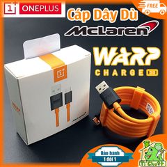 Cáp OnePlus Sạc Nhanh Warp Charge 30W McLaren Dây Dù ZIN Chính Hãng