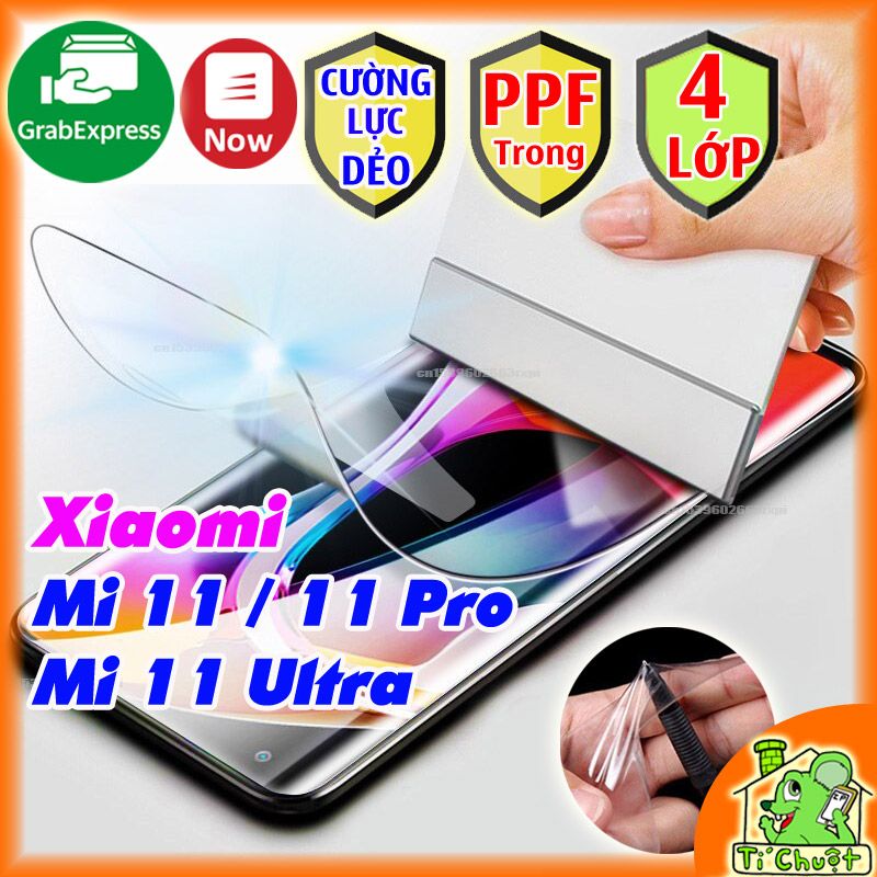 Dán CL Dẻo PPF Xiaomi Mi 11/ 11 Pro/ 11 Ultra Mặt Trước Trong Suốt