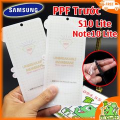 Dán Dẻo PPF Samsung S10 Lite Note 10 Lite Mặt Trước (Cường Lực Dẻo)