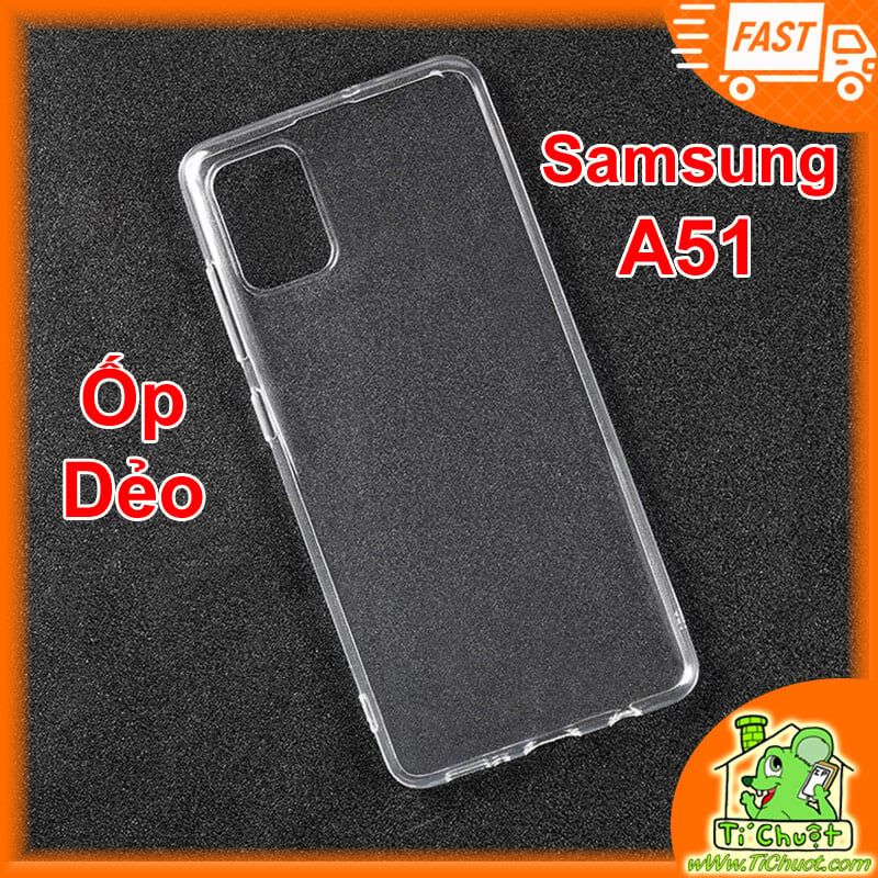 Ốp lưng Samsung A51 Silicon Dẻo trong suốt