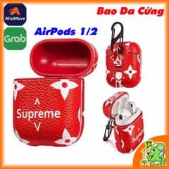 Bao Da AP Airpods 1/2 Hoa Văn Phong Cách Supreme