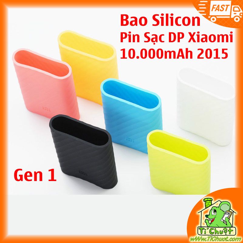 Bao Silicon Bọc Bảo Vệ Cho Pin DP Xiaomi 10.000mAh 2015 Chính Hãng