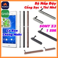 Nắp Đậy Cổng Sạc SONY Z3 1 SIM Zin Chống Nước