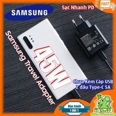 Sạc Siêu Nhanh 2.0 Samsung 45W TA845 ZIN Chính Hãng chuẩn PD, QC3.0...