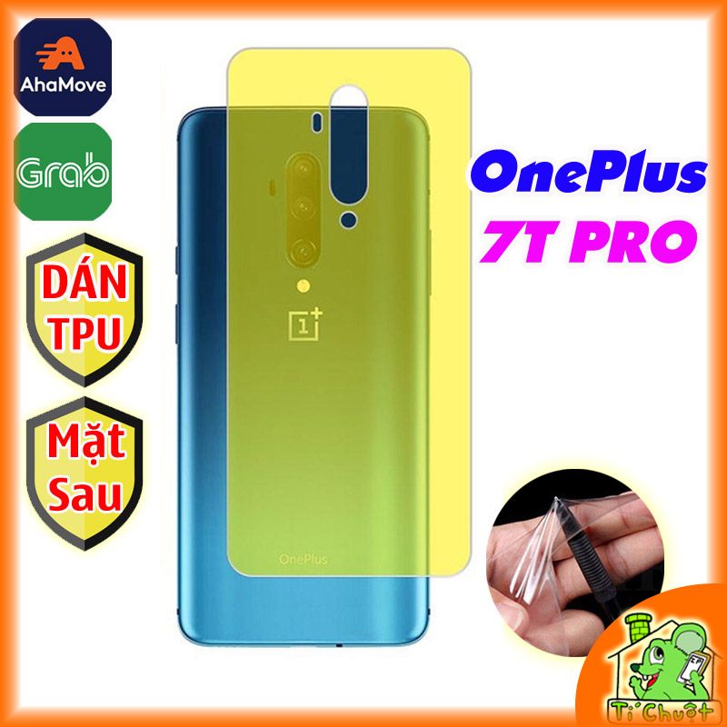 Dán TPU OnePlus 7T Pro Mặt Sau Cường Lực Dẻo Trong Suốt