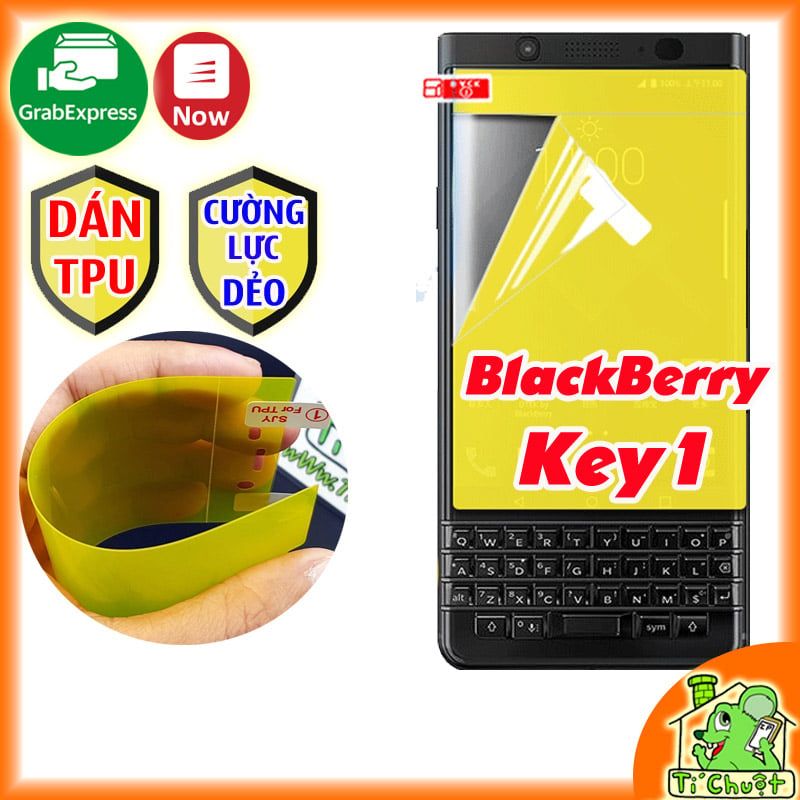 Dán TPU BlackBerry Key1/ KeyOne Cường Lực Dẻo Trong Suốt Mặt Trước