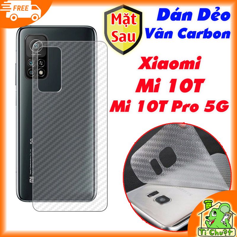 Dán Carbon vân 3D Mặt Sau Xiaomi Mi 10T Pro 5G