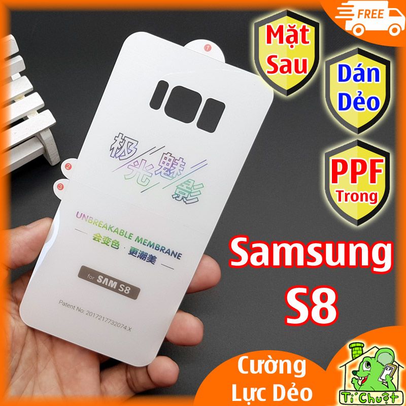 Dán PPF Samsung S8 Mặt Sau Cường Lực Dẻo Trong Suốt