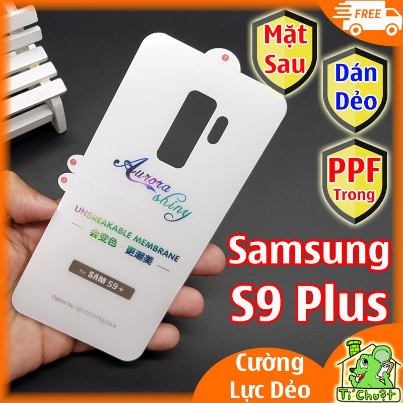 Dán PPF Samsung S9 Plus Mặt Sau Cường Lực Dẻo Trong Suốt