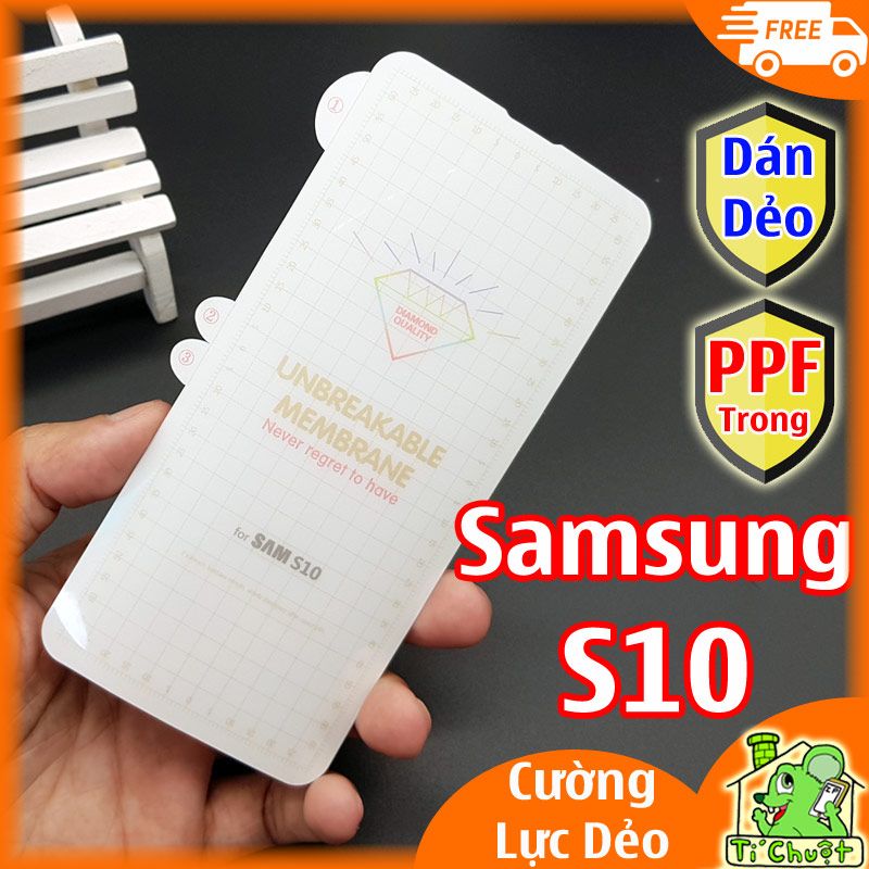 Dán Dẻo PPF Samsung S10 Mặt Trước Trong Suốt (Cường Lực Dẻo)