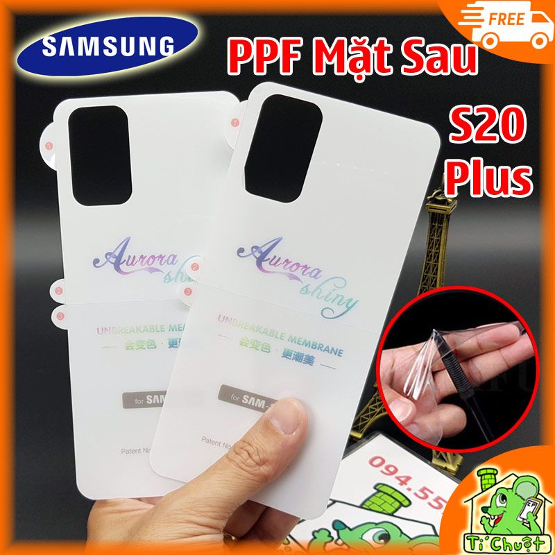 Dán PPF Samsung S20 Plus Mặt Sau Cường Lực Dẻo Trong Suốt