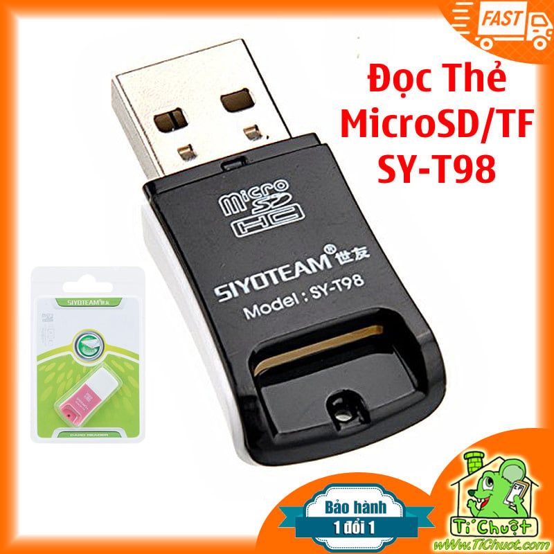 Đầu đọc thẻ nhớ SIYOTEAM SY- T98 MicroSD/ TF/ Micro SDHC/ Micro SDXC Chính hãng