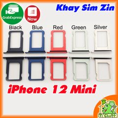 Khay sim iPhone 12 Mini ZIN có Ron Chống Nước