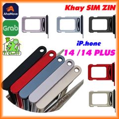 Khay Sim iPhone 14 / 14 PLUS bản 1 SIM/ 2 SIM ZIN có Ron Chống Nước & Lẫy Giữ Sim