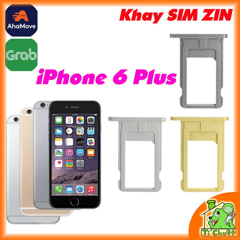 Khay sim iPhone 6 Plus ZIN Bằng Thép