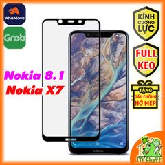 Kính CL Nokia 8.1 / X7 FULL Màn, Cường Lực 2.5D FULL KEO