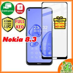 Kính CL Nokia 8.3 FULL Màn, FULL KEO Silicon
