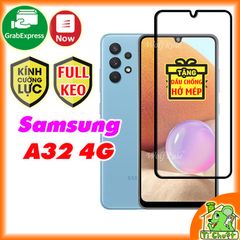 Kính CL Samsung A32 4G FULL màn, FULL KEO Silicon