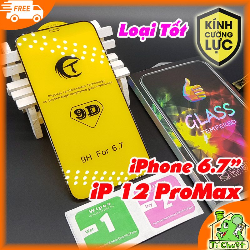 Kính CL iPhone 12 Pro Max Full Loại Tốt Siêu Cứng & Bóng Đẹp