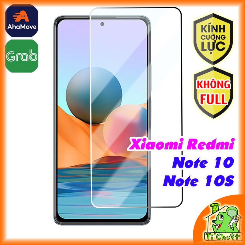 Kính CL Xiaomi Redmi Note 10/ Note 10S Không FULL, 2.5D-9H-0.26mm