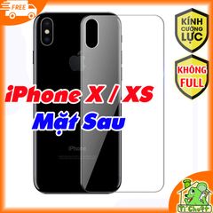 Kính CL iPhone X/ XS MẶT SAU - Không FULL, 9H-0.26mm