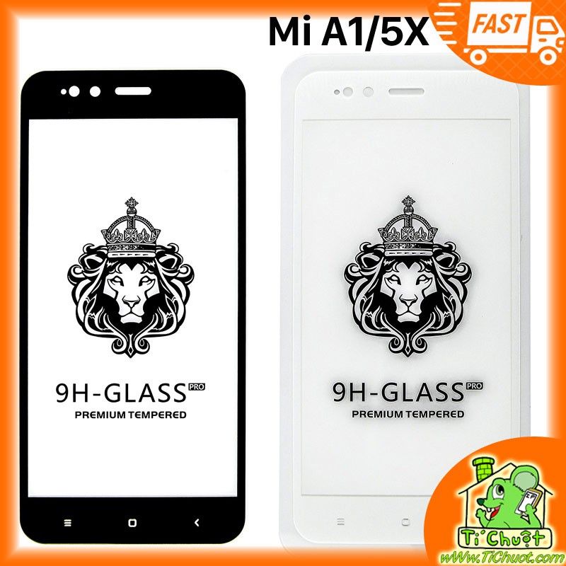 Kính CL Xiaomi Mi A1/ Mi 5x FULL màn, FULL KEO Silicon